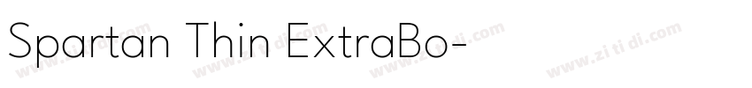 Spartan Thin ExtraBo字体转换